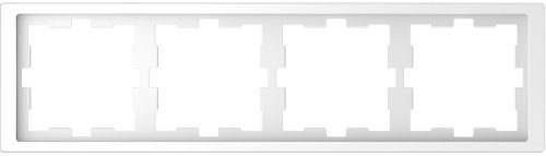 Рамка универсальная Schneider Electric Merten D-Life 4-м. белый лотос картинка